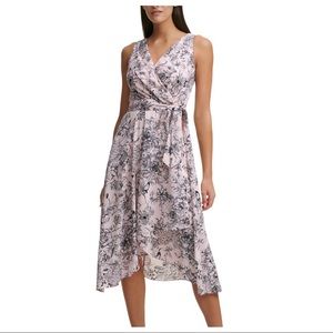 Tommy Hilfiger Sleeveless Tie Front Floral Dress